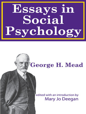 cover image of Essays on Social Psychology